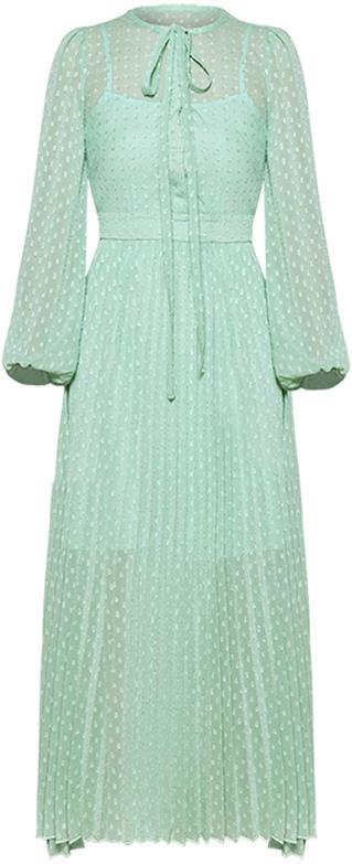 Polka Dot Mint Green Tulle Dress