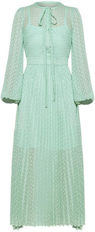 Polka Dot Mint Green Tulle Dress