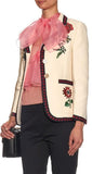 Embroidered Blazer & Pant Set in White - DESIGNER INSPIRED FASHIONS