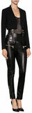 Black Faux-Leather Overalls - DESIGNER INSPIRED FASHIONS