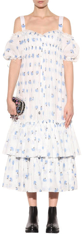 Printed Off-the-Shoulder Dress