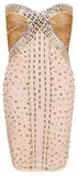 Embellished Strapless Mini Dress