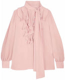 Ruffled Georgette Blouse