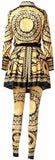 Baroque Printed Shirt, Skirt and Legging Set