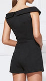 'Carmela' Playsuit in Black - DESIGNER INSPIRED FASHIONS