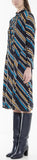 Broken Stripes Printed Dress