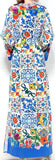 Tile Print Kaftan Dress
