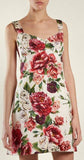 Peony Print Mini Dress