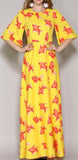 Fish Print Maxi Dress