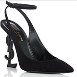 110 mm Opyum Suede Ankle Strap Pumps | DESIGNER INSPIRED FASHIONS