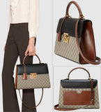 GG Supreme Top-Handle Satchel Bag Beige - DESIGNER INSPIRED FASHIONS