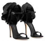 Peony Sandals - Black, Nude/Pink, Red