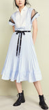 Pleated Shirt-Dress