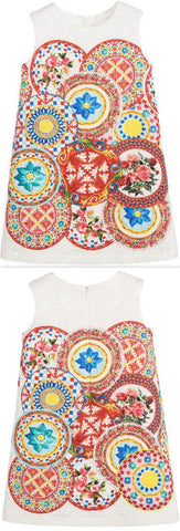 'Carretto Con Rose' Dress - DESIGNER INSPIRED FASHIONS