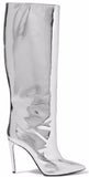 Mirrored-Leather Knee Boots - DESIGNER INSPIRED FASHIONS