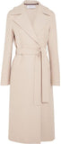 Wool Wrap Coat, Beige