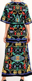 Printed Multi Colored Maxi Dress