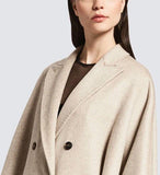 Wool-Blend Cape-Coat