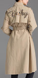 Sequin-Embroidered Trench Coat