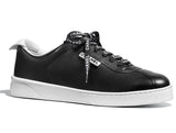 Black Calfskin Leather Sneakers