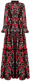 Rose Leopard Print Gown