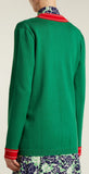 Bee-Embroidered Cardigan Sweater