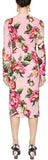 Floral Print Pencil Dress - Extended Sizes