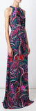 Long Printed Halter Jersey Silk Dress - DESIGNER INSPIRED FASHIONS