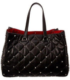 Boomstud Quilted Leather Tote Bag | DESIGNER INSPIRED FASHIONS