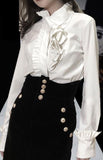 Ruffled White Shirt