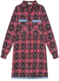 Long Plaid Tweed Shirt
