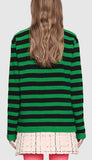 Wool Sweater with Cat and Baseball