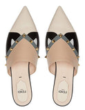 Pointed Studded Mules