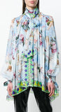 Cupid Print Chiffon Blouse