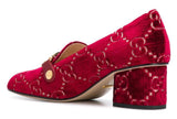 Sylvie GG Mid-Heel Pumps - Red or Black