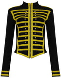 Color-Contrast Stretch Military Jacket