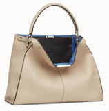 Peekaboo X-Lite Beige Leather Bag