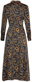 Chain Print Midi Dress
