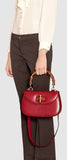 Bamboo Classic leather Handbag - (Black or Red) - DESIGNER INSPIRED FASHIONS
