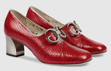'Ayers' Mid-Heel Pump, Red