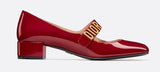 Baby-D Ballet Pump in Red Patent Calfskinrs