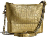 Gabrielle Small Hobo Bag, Gold