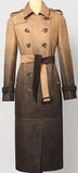 Stone D̩grad̩ Faux-Suede Trench Coat