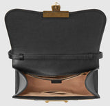 GG Supreme and Leather Top Handle Bag