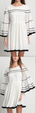 Babydoll Dress Contrast Mini Dress