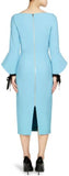 Flared Sleeve Dress, Light Blue
