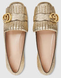 Metallic Ballet Leather Flat