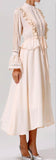 Ruffle Tie-Waist Peplum Dress