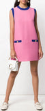 Color-Contrast Shift Dress