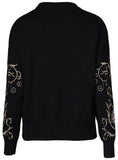 Embroidered Knit Sweater
